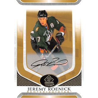 Paralelní karty - Roenick Jeremy - 2020-21 SP Signature Edition Legends Gold No.18