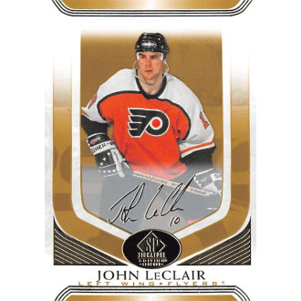 Paralelní karty - LeClair John - 2020-21 SP Signature Edition Legends Gold No.66