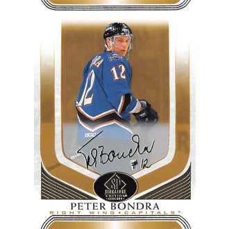 Paralelní karty - Bondra Peter - 2020-21 SP Signature Edition Legends Gold No.74