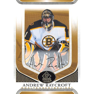 Paralelní karty - Raycroft Andrew - 2020-21 SP Signature Edition Legends Gold No.229