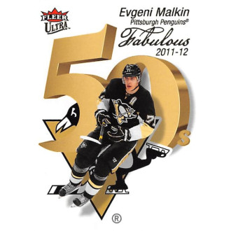 Insertní karty - Malkin Evgeni - 2021-22 Ultra Fabulous 50 No.10