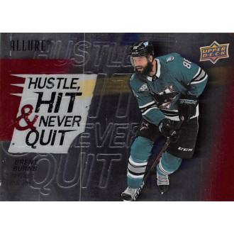 Insertní karty - Burns Brent - 2021-22 Allure Hustle, Hit & Never Quit No.10