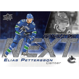 Insertní karty - Pettersson Elias - 2019-20 Upper Deck Generation Next No.3