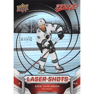 Insertní karty - Karlsson Erik - 2019-20 MVP Laser Shots Red No.10