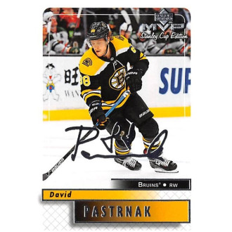 Insertní karty - Pastrňák David - 2019-20 MVP Stanley Cup Edition 20th Anniversary Silver Script No.5
