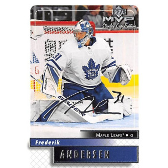 Insertní karty - Andersen Frederik - 2019-20 MVP Stanley Cup Edition 20th Anniversary Silver Script No.27