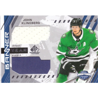 Jersey karty - Klingberg John - 2021-22 SP Game Used 21 Western Conference Banner Year Jersey No.BYA-JK