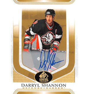 Podepsané karty - Shannon Darryl - 2020-21 SP Signature Edition Legends Gold Spectrum Foil Autographs No.116