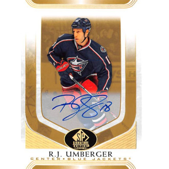 Podepsané karty - Umberger R.J. - 2020-21 SP Signature Edition Legends Gold Spectrum Foil Autographs No.136