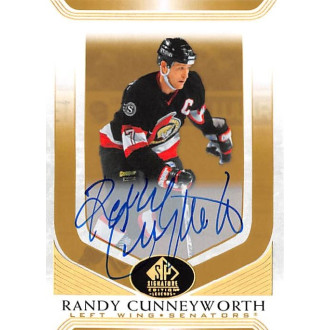 Podepsané karty - Cunneyworth Randy - 2020-21 SP Signature Edition Legends Gold Spectrum Foil Autographs No.184