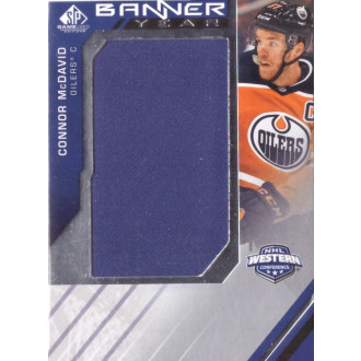 Jersey karty - McDavid Connor - 2021-22 SP Game Used 2021 NHL Western Conference Banner Year Relics blue No.BYW-CM