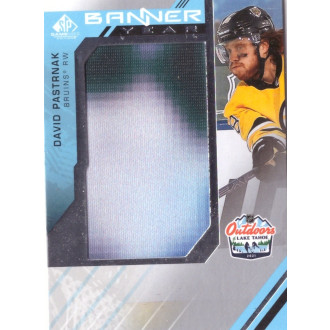 Jersey karty - Pastrňák David - 2021-22 SP Game Used 2021 NHL Lake Tahoe Games Banner Year Relics green up No.BYLT-DP