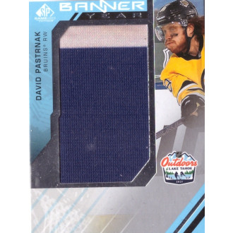 Jersey karty - Pastrňák David - 2021-22 SP Game Used 2021 NHL Lake Tahoe Games Banner Year Relics blue-white No.BYLT-DP