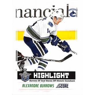 Paralelní karty - Burrows Alexandre - 2011-12 Score Glossy No.491