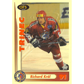 Extraliga OFS - Král Richard - 2001-02 OFS Insert RED žlutá No.RE23D