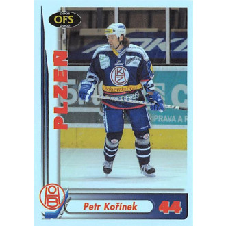Extraliga OFS - Kořínek Petr - 2001-02 OFS Insert RED modrá No.RE20D