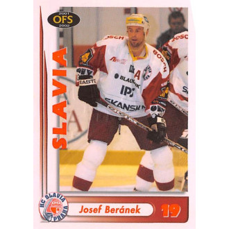 Extraliga OFS - Beránek Josef - 2001-02 OFS Insert RED červená No.RE2D