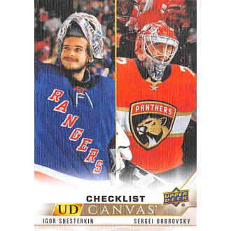 Insertní karty - Shesterkin Igor, Bobrovsky Sergei - 2022-23 Upper Deck Canvas No.210