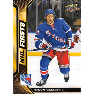 Insertní karty - Schneider Braden - 2022-23 Upper Deck NHL Firsts No.4