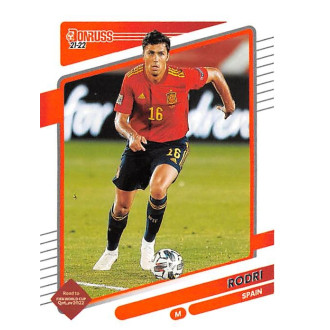 World Cup - Mistrovství světa - Rodri - 2021-22 Donruss No.149