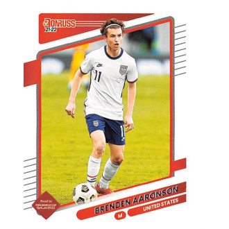 World Cup - Mistrovství světa - Aaronson Brenden - 2021-22 Donruss No.165