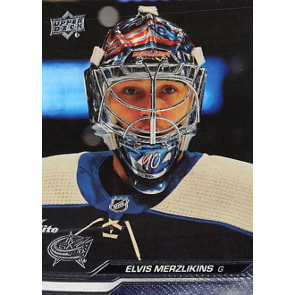 Paralelní karty - Merzlikins Elvis - 2023-24 Upper Deck Silver Foil No.303
