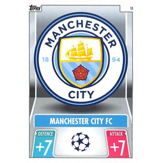 Champions League - Znak Manchester City - 2021-22 Topps Match Attax UCL No.10
