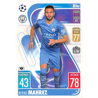 Champions League - Mahrez Riyad - 2021-22 Topps Match Attax UCL No.24