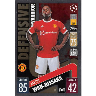 Champions League - Wan-Bissaka Aaron - 2021-22 Topps Match Attax UCL No.31