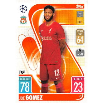 Champions League - Gomez Joe - 2021-22 Topps Match Attax UCL No.49