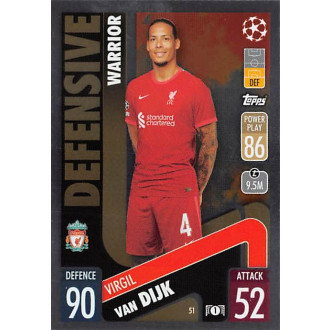 Champions League - van Dijk Virgil - 2021-22 Topps Match Attax UCL No.51