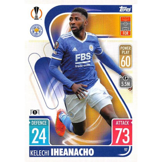 Champions League - Iheanacho Kelechi - 2021-22 Topps Match Attax UCL No.97