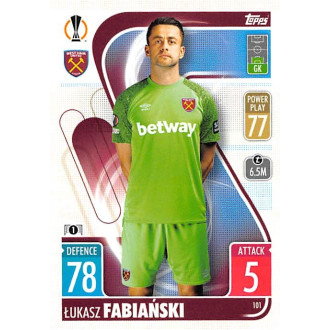 Champions League - Fabianski Lukasz - 2021-22 Topps Match Attax UCL No.101
