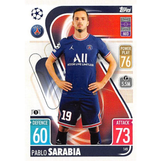 Champions League - Sarabia Pablo - 2021-22 Topps Match Attax UCL No.149