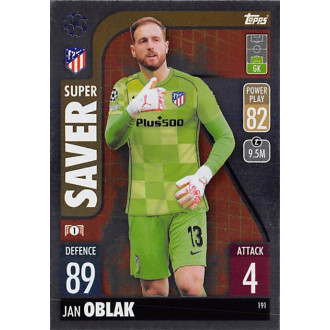 Champions League - Oblak Jan - 2021-22 Topps Match Attax UCL No.191