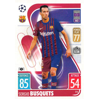 Champions League - Busquets Sergio - 2021-22 Topps Match Attax UCL No.216