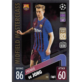 Champions League - de Jong Frenkie - 2021-22 Topps Match Attax UCL No.218