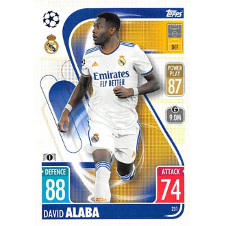 Champions League - Alaba David - 2021-22 Topps Match Attax UCL No.231