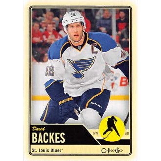 Řadové karty - Backes David - 2012-13 O-Pee-Chee No.110