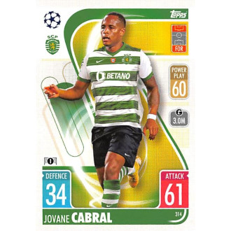 Champions League - Cabral Jovane - 2021-22 Topps Match Attax UCL No.314