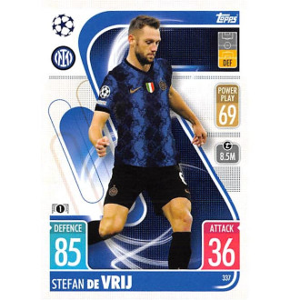 Champions League - de Vrij Stefan - 2021-22 Topps Match Attax UCL No.337