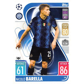 Champions League - Barella Nicolo - 2021-22 Topps Match Attax UCL No.340