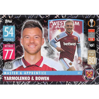 Champions League - Yarmolenko Andriy, Bowen Jarrod - 2021-22 Topps Match Attax UCL No.421