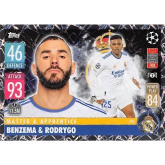 Champions League - Benzema Karim, Rodrygo - 2021-22 Topps Match Attax UCL No.428