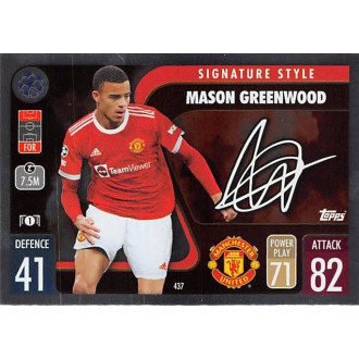 Champions League - Greenwood Mason - 2021-22 Topps Match Attax UCL No.437