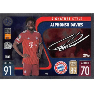 Champions League - Davies Alphonso - 2021-22 Topps Match Attax UCL No.443