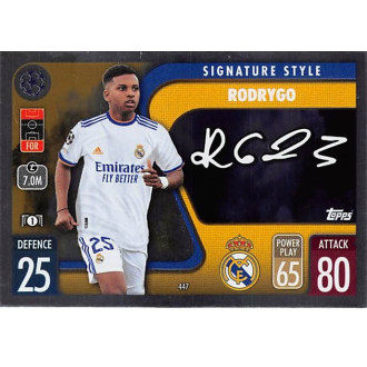 Champions League - Rodrygo - 2021-22 Topps Match Attax UCL No.447