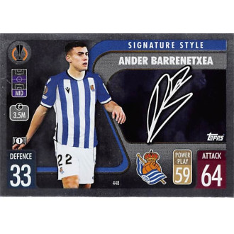 Champions League - Barrenetxea Ander - 2021-22 Topps Match Attax UCL No.448