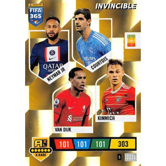 Panini FIFA 365 - Neymar Jr, Courtois Thibaut, van Dijk Virgil, Kimmich Joshua - 2023 Adrenalyn XL FIFA 365 No.5