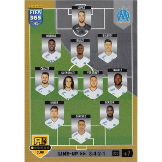 Panini FIFA 365 - Line-Up Olympique Marseille - 2023 Panini Adrenalyn XL FIFA 365 No.220